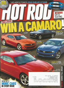 HOT ROD 2009 JULY - BOSS 9, NEW CAMARO & GT500, SOX & MARTIN '65 PLYMOUTH